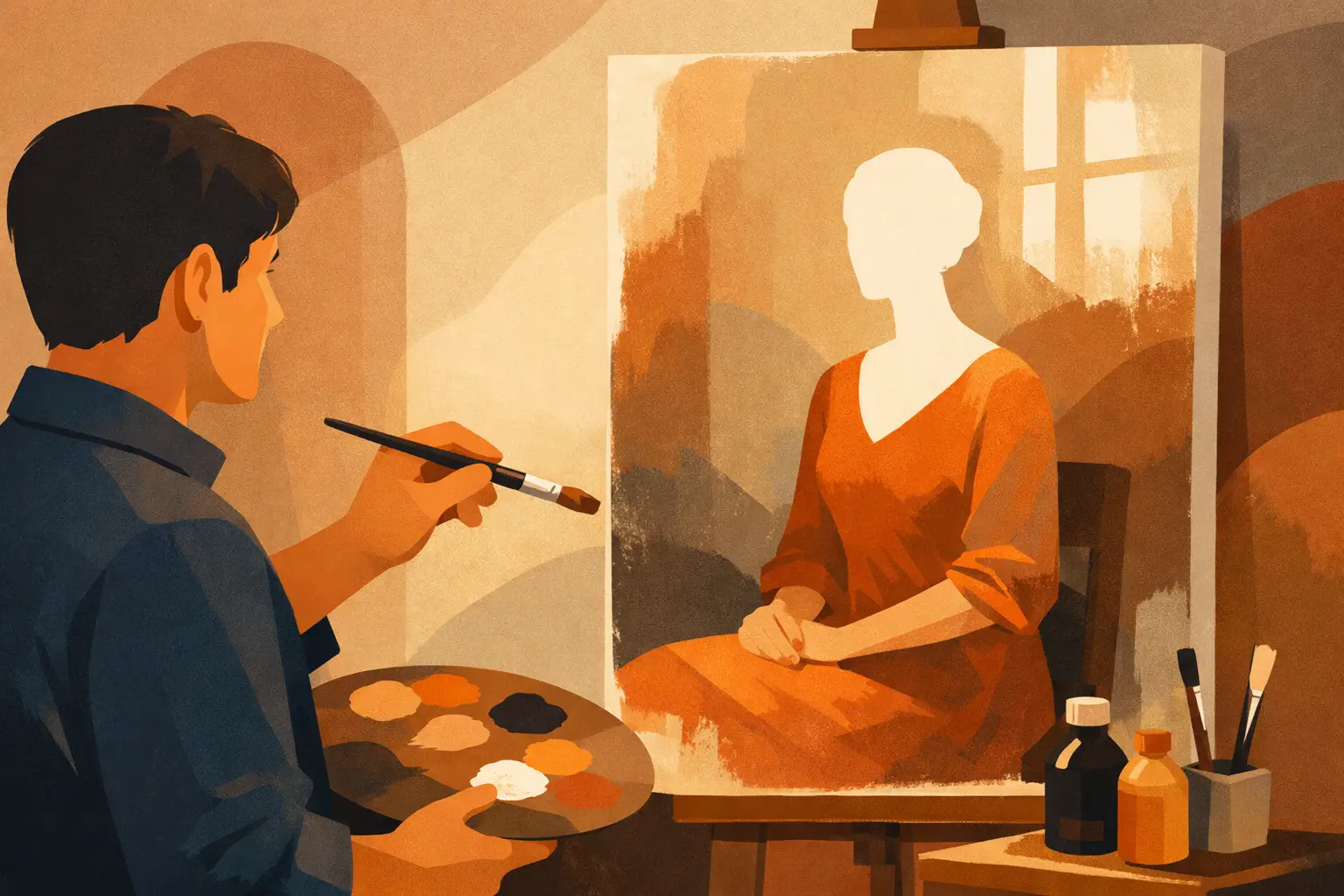 Figurative Oil Paintings That Hold Human Presence